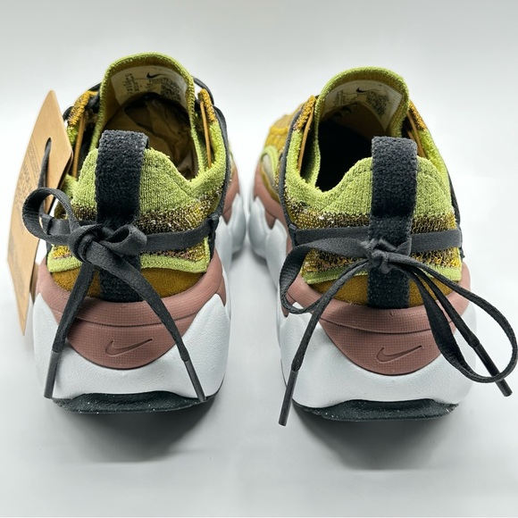 Women’s Nike Flyknit Bloom Pear Grey Bronzine FD2149 300 New - Picture 5 of 13